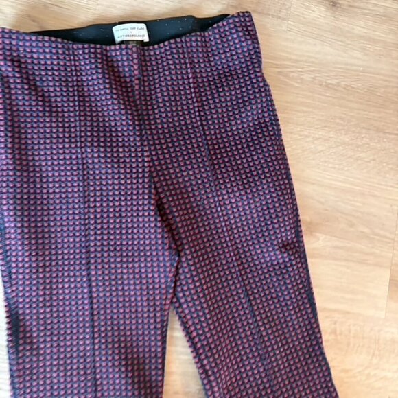 Anthropologie the essential crop flare Blue Maroon Stretch Pull on XS - Picture 6 of 9